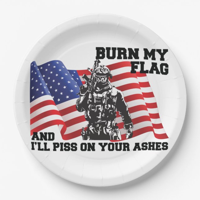 American Patriot Pappteller (Vorderseite)