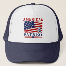 American Patriot Patriotic American Flag USA Pride Truckerkappe