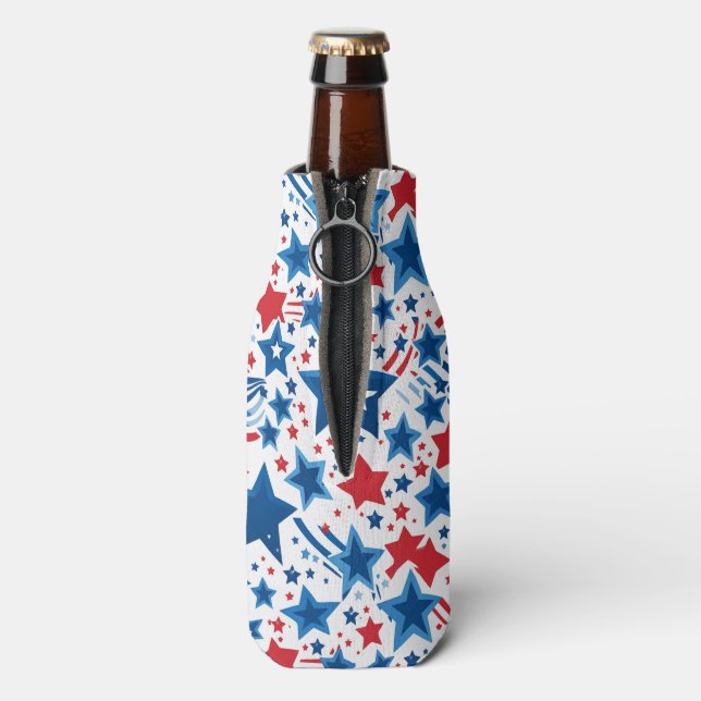 American Patriot Sternexplosion Flaschenkühler (Flasche Rückseite)