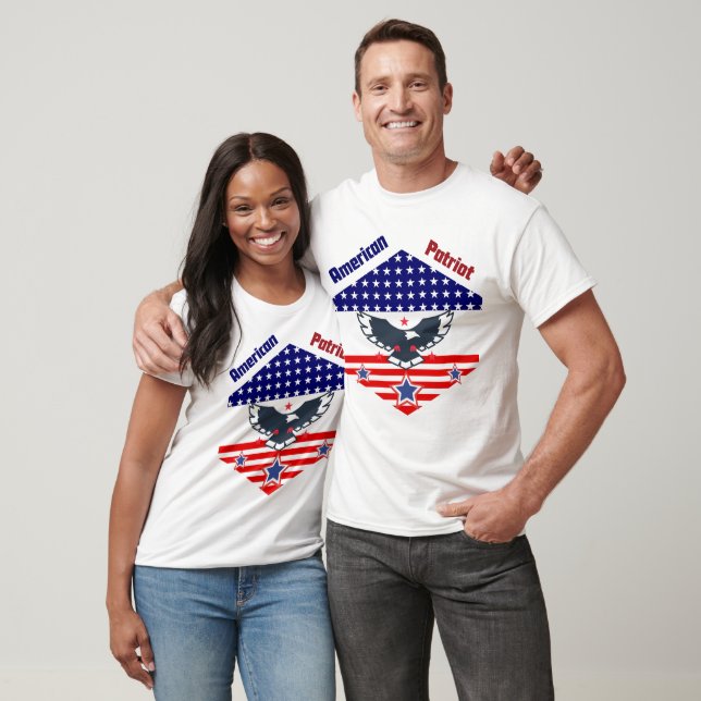 American Patriot T - Shirt - USA Flag, Freedom (Unisex)
