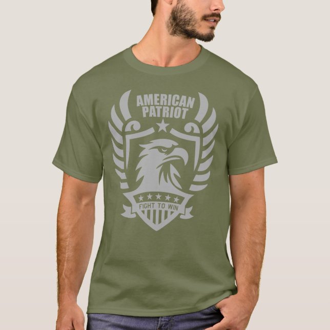 American Patriot Tee - combat Green (Vorderseite)