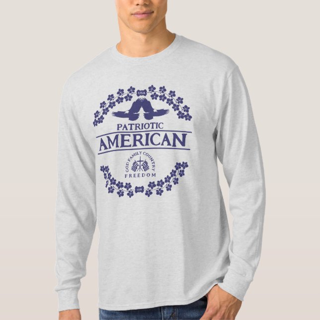 AMERICAN PATRIOT | USA 1776 | FREIHEIT T-Shirt (Vorderseite)