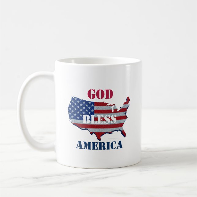 American Patriotic Design Kaffeetasse (Links)