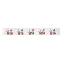 American Patriotic Gnomes Satinband