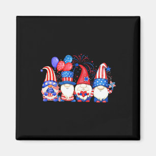 American Patriotic Gnomes Usa Independence Day 4. Magnet