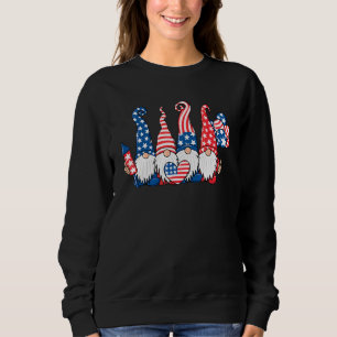 American Patriotic Gnomes Usa Independence Day 4. Sweatshirt