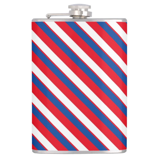 American patriotic Vinyl Wrapped Flask Flachmann (Vorderseite)