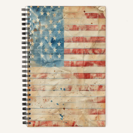 American Patriotism 5.5" x 8.5" SpiralNotebook Notizbuch