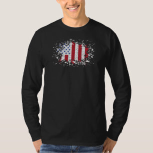 American Peace Flag 1776 American Staat National T T-Shirt