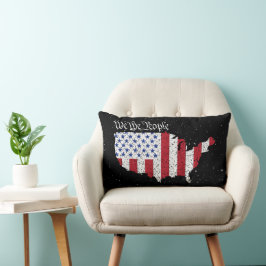 American Peace Flag We People America Lumbar P Lendenkissen