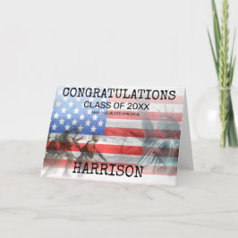 American Personalisiert Army Abschluss Karte