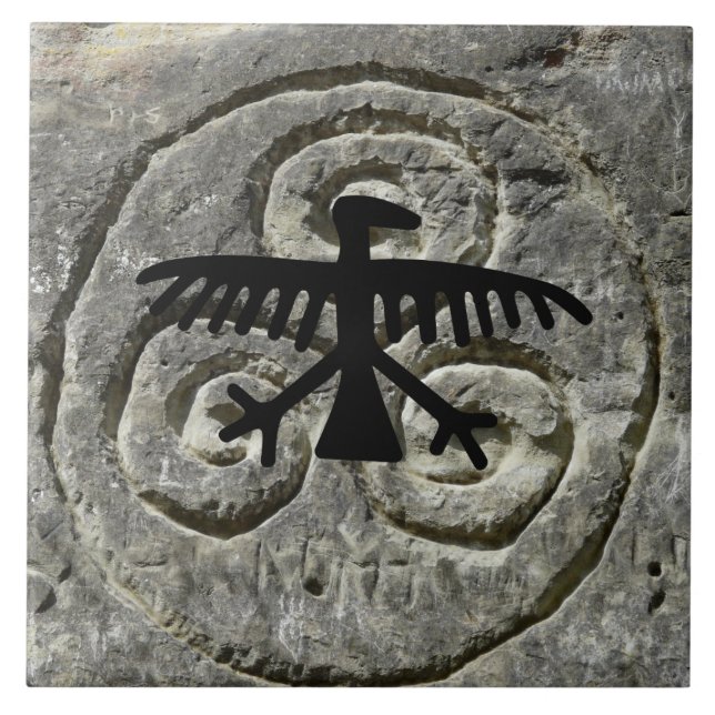 American Petroglyphs Tile Fliese (Vorderseite)