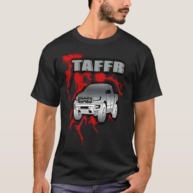 American Pickup Truck  TAFFR Red Lightning T-Shirt (Vorderseite)