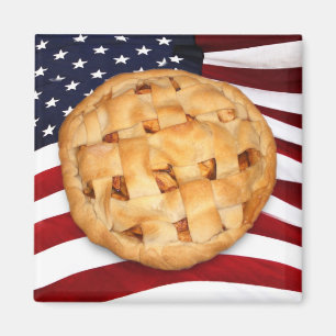 American Pie (Apple Pie mit amerikanischer Flagge) Magnet