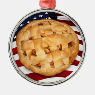 American Pie Silbernes Ornament
