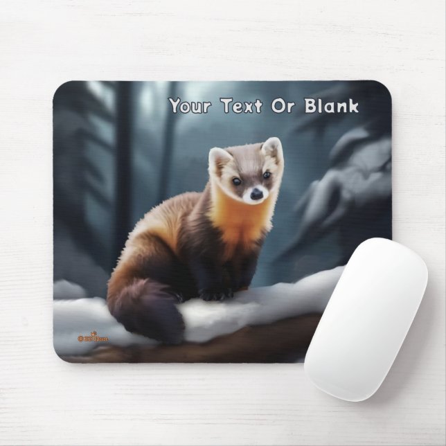 American Pine Marten Mousepad (Mit Mouse)