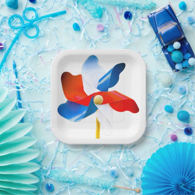 American Pinwheel Pappteller (Party)