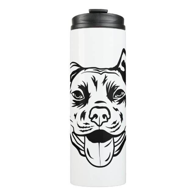 American Pit Bull Dog Thermosbecher (Vorderseite)