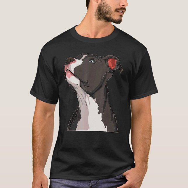 American Pit Bull Pitbull Terrier Dog Dog Dog Dose T-Shirt (Vorderseite)