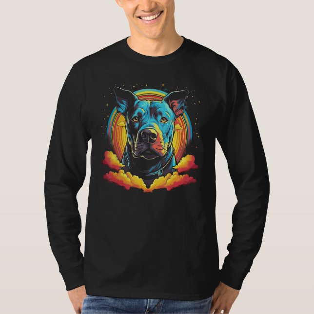 American Pit Bull Staffordshire Bull Terrier Dog G T-Shirt (Vorderseite)