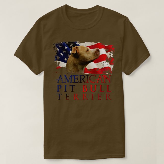 American Pit Bull Terrier 8 T-Shirt (Design vorne)