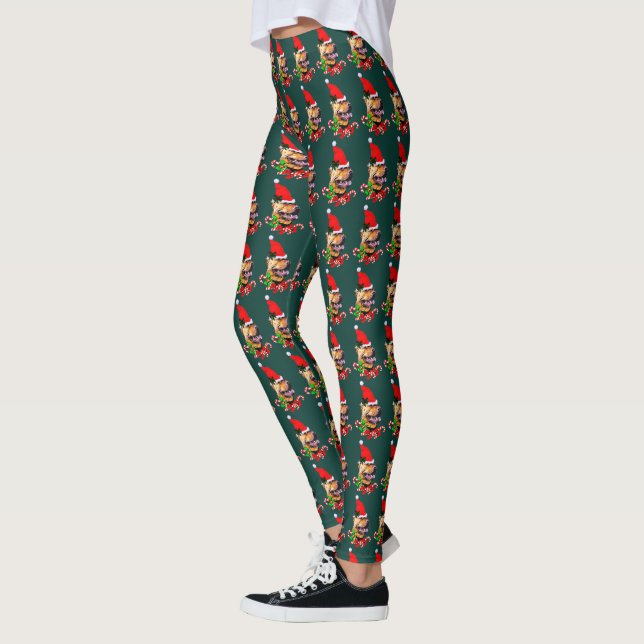 American Pit Bull Terrier Christmas Leggings (Links)