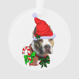 American Pit Bull Terrier Christmas Ornament