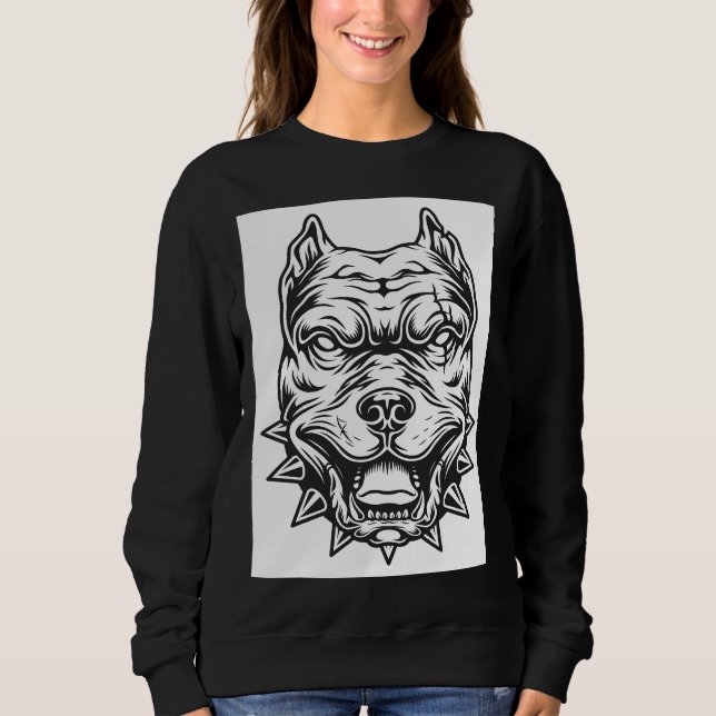 American Pit Bull Terrier Dog Breed Sweatshirt (Vorderseite)