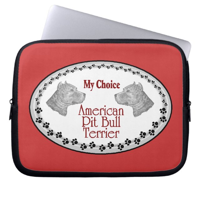 American Pit Bull Terrier Dog Laptopschutzhülle (Vorderseite)