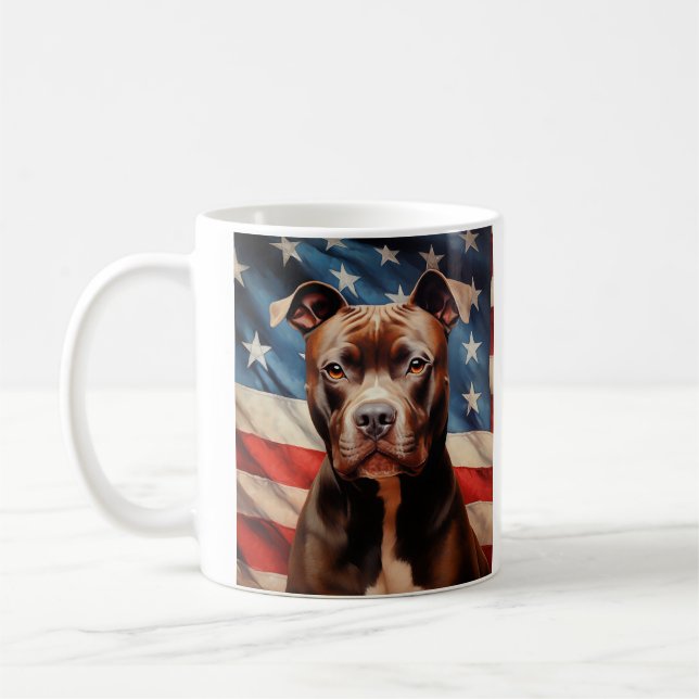 American Pit Bull Terrier Kaffeetasse (Links)