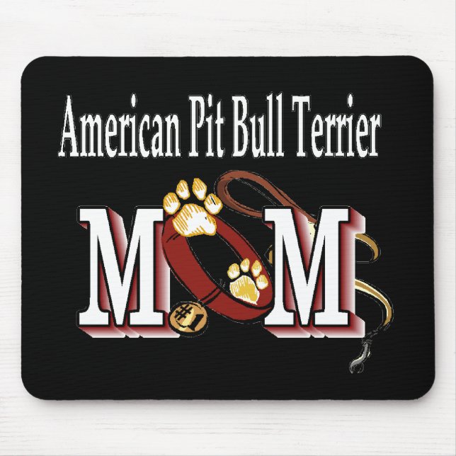 American Pit Bull Terrier MAMA Mousepad (Vorne)