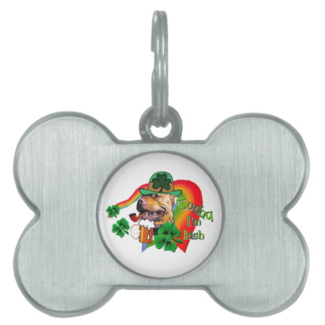 American Pit Bull Terrier St Patricks Tiermarke (Vorderseite)