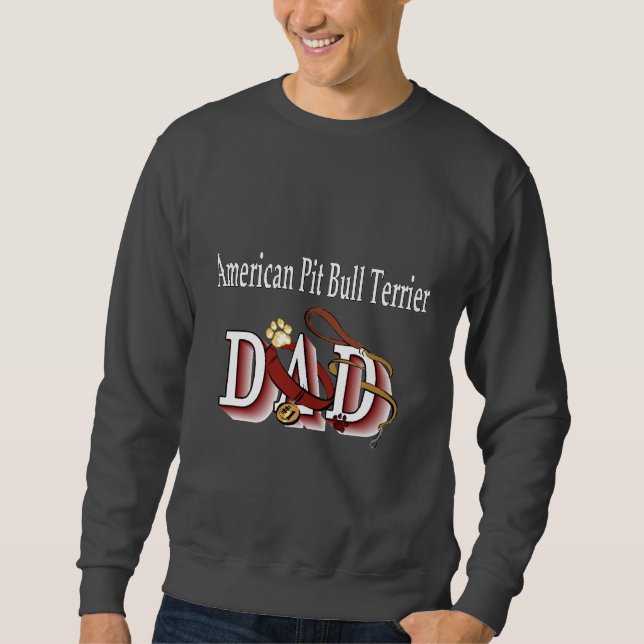 American Pit Bull Terrier Vater Sweatshirt (Vorderseite)