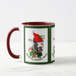 American Pit Bull Terrier Weihnachtsgeschenke Tasse