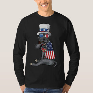 American Pitbull Dog Merica 4. Juli American S T-Shirt