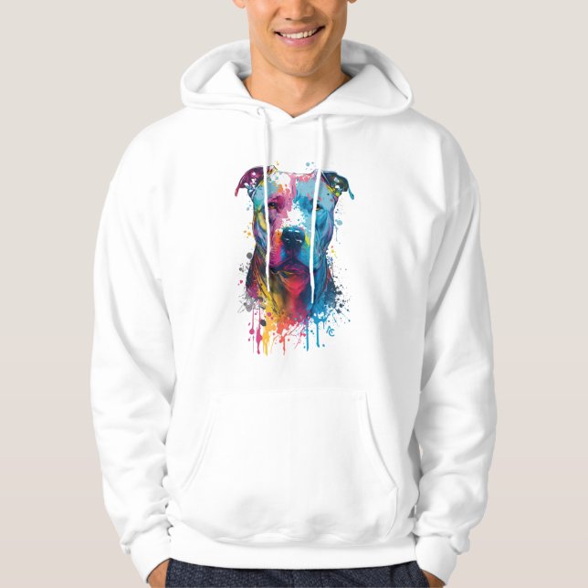 American Pitbull - Graffiti Ink Splash Hoodie (Vorderseite)