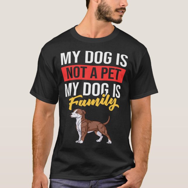 American Pitbull Terrier Dog Puppies Owner T-Shirt (Vorderseite)