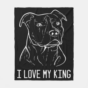 American Pitbull Terrier, ich Liebe My King Fleecedecke
