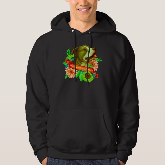 American Pitbull Terrier Sticker Hoodie (Vorderseite)