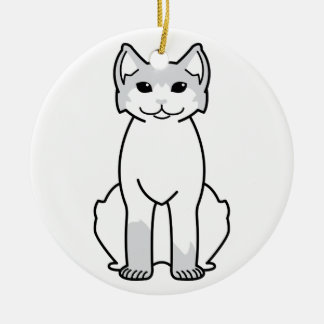 American Polydactyl Cat Cartoon Keramikornament