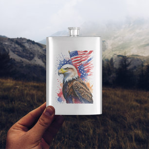 American Pride Eagle Hip Flask Flachmann