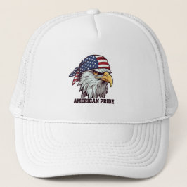 "American Pride Patriotic Eagle Hoodie - US Flag  Truckerkappe