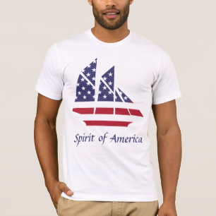 American Pride Segelboot T-Shirt