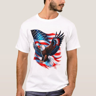 American Pride - USA Flag & Eagle T - Shirt 🇺 🇸 