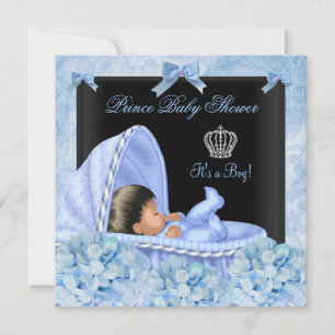 American Prince Baby Shower Boy Floral Einladung