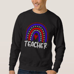 American Profession US Flaggen Patriotic Lehrer Sweatshirt