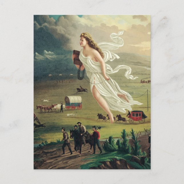 American Progress by John Gast Postkarte (Vorderseite)
