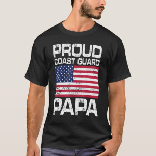 American Proud Coast Guard Papa Opa Veteran So T-Shirt