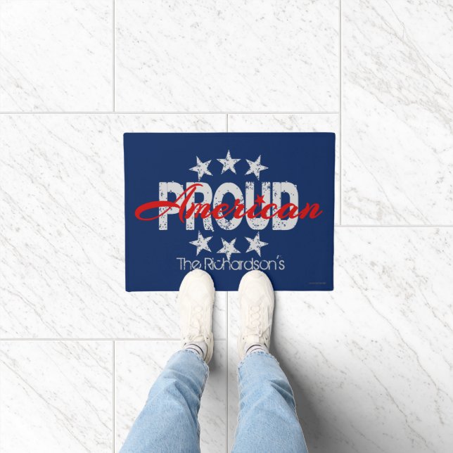 American Proud Patriotic Door Mat Fußmatte (Indoor)