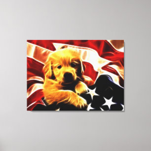 American Puppy Leinwanddruck